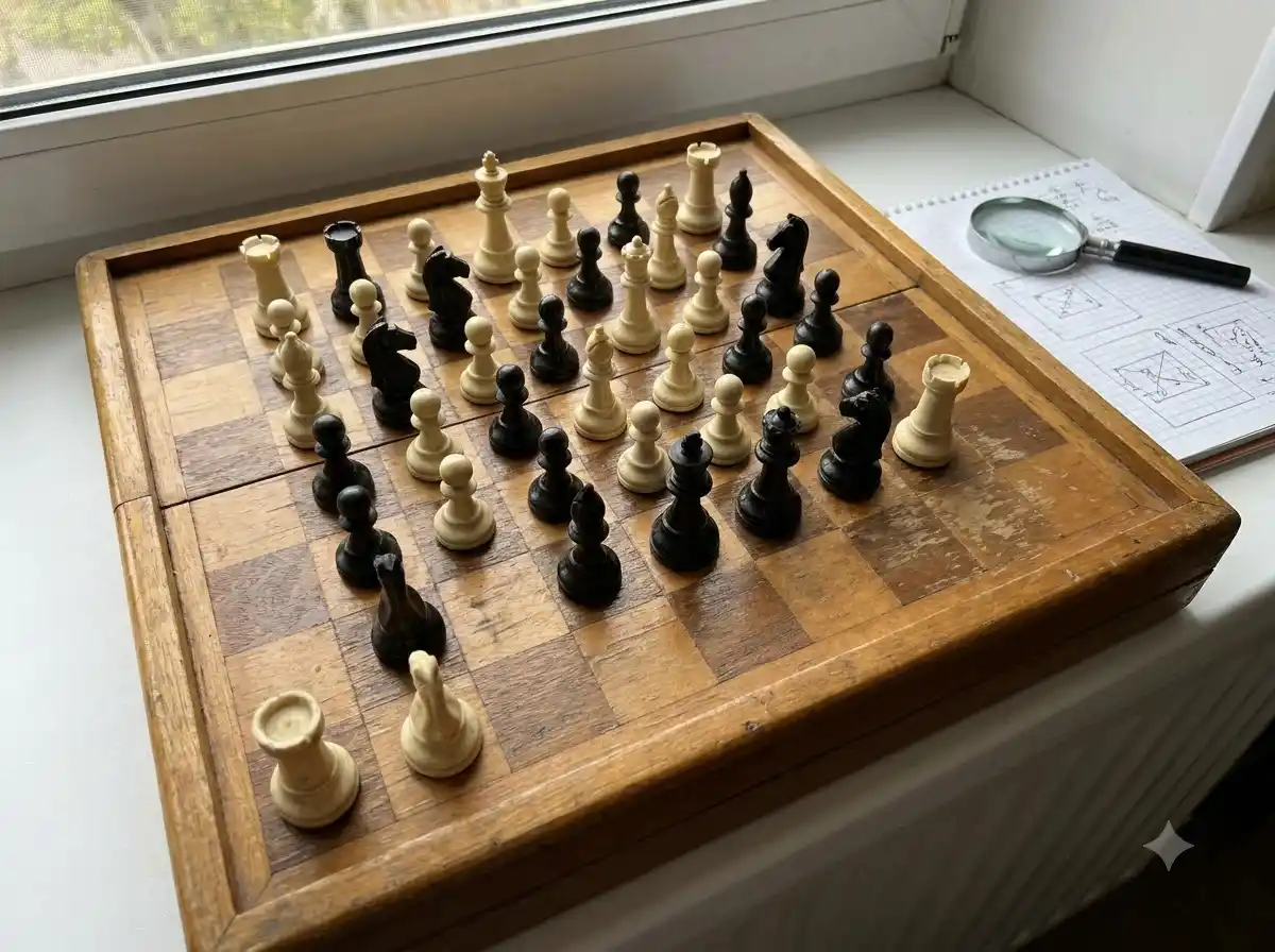 Chessboard demonstrating a tactical fork pattern taught at Venture Chess Academy.