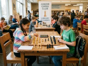 A young child focused while playing chess, representing the cognitive reasons kids should learn chess.